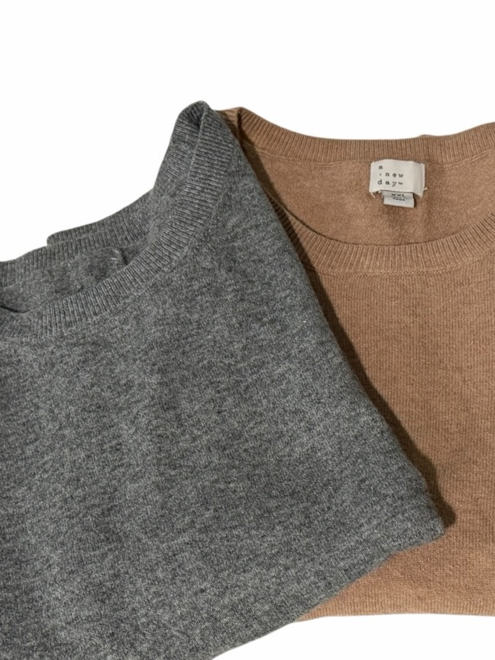 a new day women’s sleeveless Sweaters in Gray and Camel XXL - Picture 2 of 11